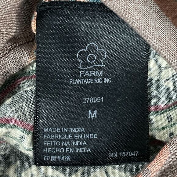 FARM Rio Brown Wide Leg Pants with Animal Print - Picture 5 of 16